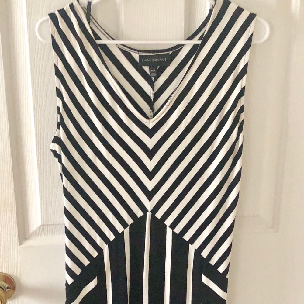 🖤Lane Bryant Black n White Maxi Dress🖤